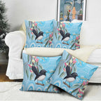 Willie wagtail Australia Pillow Cover Eucalyptus Blossoms Aboriginal Art - Aussie Hoodie
