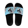 Willie wagtail Australia Slide Sandals Eucalyptus Blossoms Aboriginal Art - Aussie Hoodie