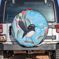 Willie wagtail Australia Spare Tire Cover Eucalyptus Blossoms Aboriginal Art - Aussie Hoodie