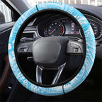 Willie wagtail Australia Steering Wheel Cover Eucalyptus Blossoms Aboriginal Art - Aussie Hoodie