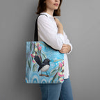 Willie wagtail Australia Tote Bag Eucalyptus Blossoms Aboriginal Art - Aussie Hoodie