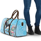 Willie wagtail Australia Travel Bag Eucalyptus Blossoms Aboriginal Art - Aussie Hoodie