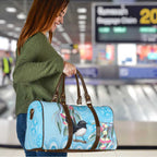 Willie wagtail Australia Travel Bag Eucalyptus Blossoms Aboriginal Art - Aussie Hoodie