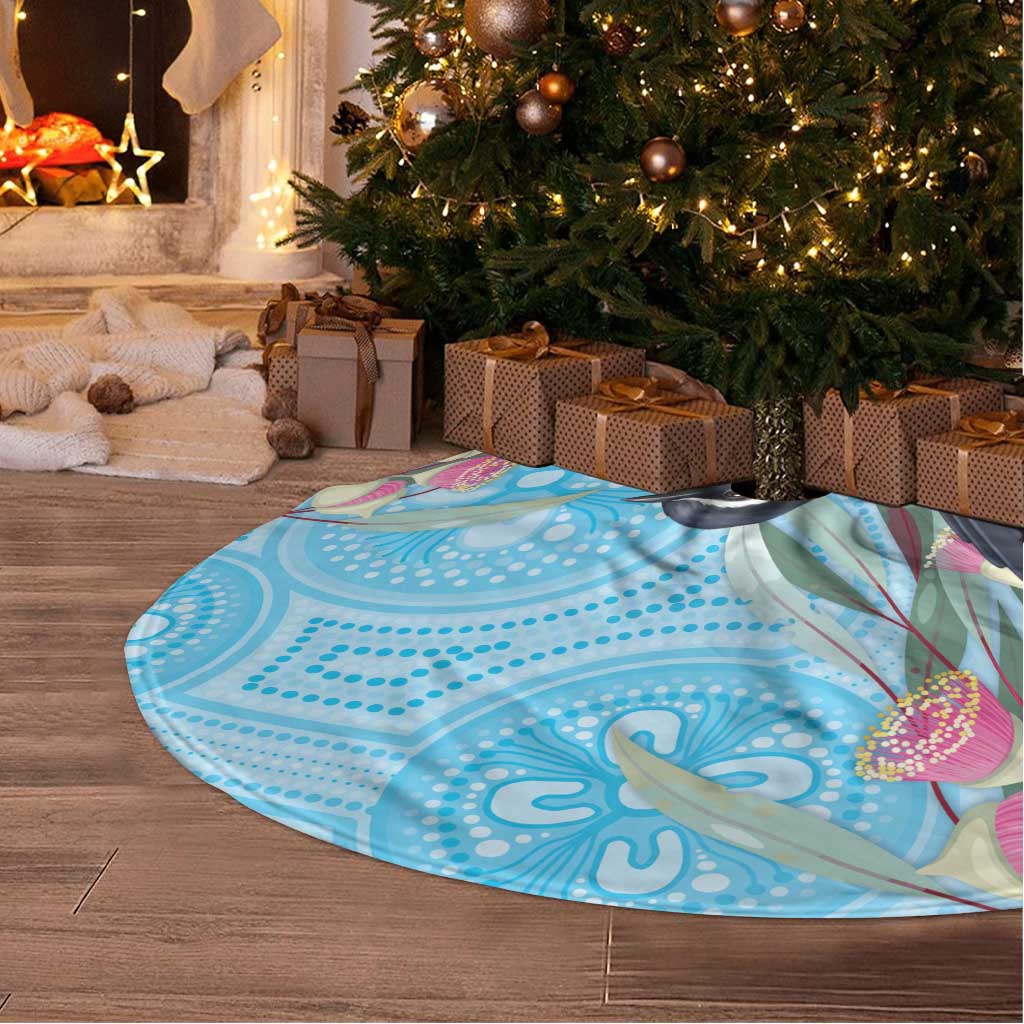 Willie wagtail Australia Tree Skirt Eucalyptus Blossoms Aboriginal Art - Aussie Hoodie