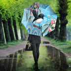 Willie wagtail Australia Umbrella Eucalyptus Blossoms Aboriginal Art - Aussie Hoodie