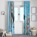 Willie wagtail Australia Window Curtain Eucalyptus Blossoms Aboriginal Art - Aussie Hoodie