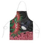 Willie wagtail Australia Apron Aussie Bottlebrushes Aboriginal Art - Aussie Hoodie