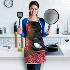 Willie wagtail Australia Apron Aussie Bottlebrushes Aboriginal Art - Aussie Hoodie