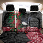 Willie wagtail Australia Back Car Seat Cover Aussie Bottlebrushes Aboriginal Art - Aussie Hoodie