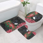Willie wagtail Australia Bathroom Set Aussie Bottlebrushes Aboriginal Art - Aussie Hoodie