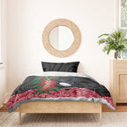 Willie wagtail Australia Bedding Set Aussie Bottlebrushes Aboriginal Art - Aussie Hoodie