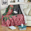 Willie wagtail Australia Blanket Aussie Bottlebrushes Aboriginal Art - Aussie Hoodie
