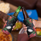 Willie wagtail Australia 4 in 1 Can Cooler Tumbler Aussie Bottlebrushes Aboriginal Art - Aussie Hoodie
