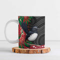 Willie wagtail Australia Ceramic Mug Aussie Bottlebrushes Aboriginal Art - Aussie Hoodie