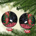Willie wagtail Australia Ceramic Ornament Aussie Bottlebrushes Aboriginal Art - Aussie Hoodie