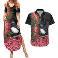 Willie wagtail Australia Couples Matching Summer Maxi Dress and Hawaiian Shirt Aussie Bottlebrushes Aboriginal Art - Aussie Hoodie
