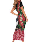 Willie wagtail Australia Family Matching Short Sleeve Bodycon Dress and Hawaiian Shirt Aussie Bottlebrushes Aboriginal Art - Aussie Hoodie