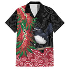 Willie wagtail Australia Family Matching Tank Maxi Dress and Hawaiian Shirt Aussie Bottlebrushes Aboriginal Art - Aussie Hoodie