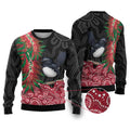 Willie wagtail Australia Ugly Christmas Sweater Aussie Bottlebrushes Aboriginal Art - Aussie Hoodie