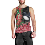 Willie wagtail Australia Men Tank Top Aussie Bottlebrushes Aboriginal Art - Aussie Hoodie