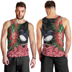 Willie wagtail Australia Men Tank Top Aussie Bottlebrushes Aboriginal Art - Aussie Hoodie