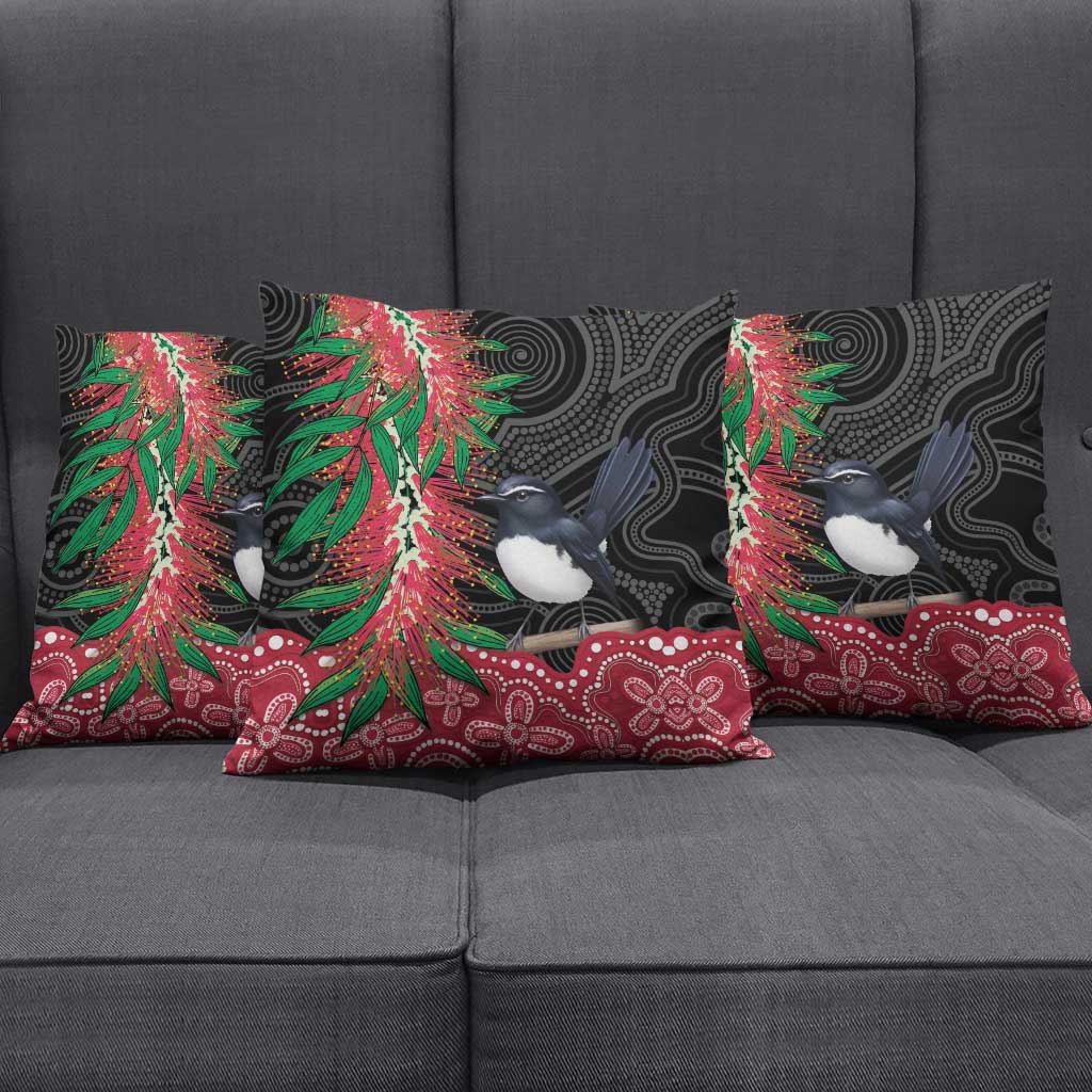 Willie wagtail Australia Pillow Cover Aussie Bottlebrushes Aboriginal Art - Aussie Hoodie