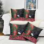 Willie wagtail Australia Pillow Cover Aussie Bottlebrushes Aboriginal Art - Aussie Hoodie