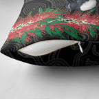 Willie wagtail Australia Pillow Cover Aussie Bottlebrushes Aboriginal Art - Aussie Hoodie