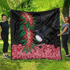 Willie wagtail Australia Quilt Aussie Bottlebrushes Aboriginal Art - Aussie Hoodie