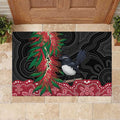 Willie wagtail Australia Rubber Doormat Aussie Bottlebrushes Aboriginal Art - Aussie Hoodie