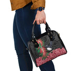 Willie wagtail Australia Shoulder Handbag Aussie Bottlebrushes Aboriginal Art - Aussie Hoodie