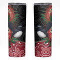 Willie wagtail Australia Skinny Tumbler Aussie Bottlebrushes Aboriginal Art - Aussie Hoodie