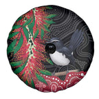 Willie wagtail Australia Spare Tire Cover Aussie Bottlebrushes Aboriginal Art - Aussie Hoodie