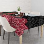 Willie wagtail Australia Tablecloth Aussie Bottlebrushes Aboriginal Art - Aussie Hoodie