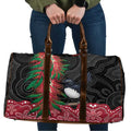 Willie wagtail Australia Travel Bag Aussie Bottlebrushes Aboriginal Art - Aussie Hoodie
