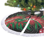 Willie wagtail Australia Tree Skirt Aussie Bottlebrushes Aboriginal Art - Aussie Hoodie