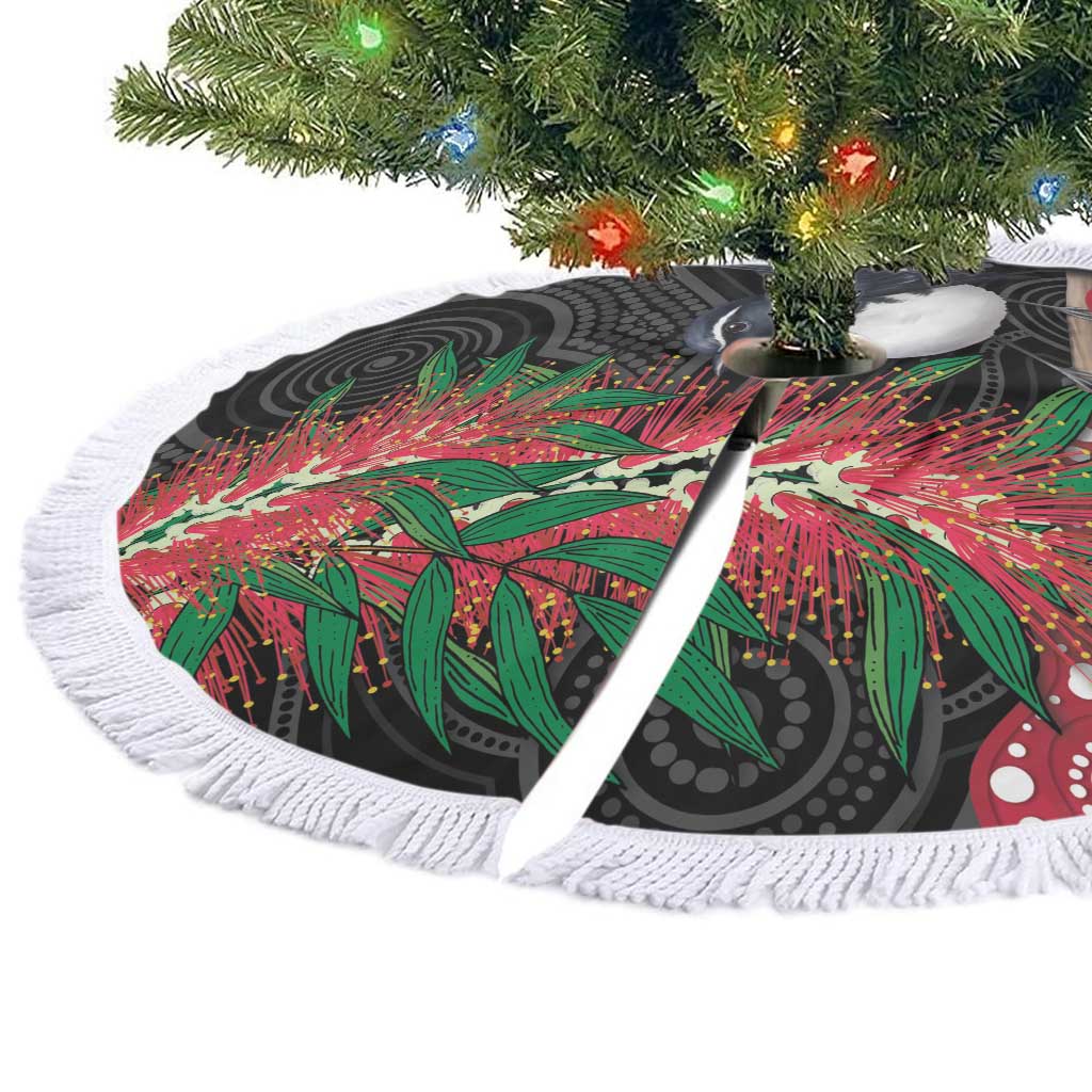 Willie wagtail Australia Tree Skirt Aussie Bottlebrushes Aboriginal Art - Aussie Hoodie