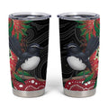 Willie wagtail Australia Tumbler Cup Aussie Bottlebrushes Aboriginal Art - Aussie Hoodie