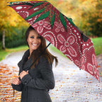 Willie wagtail Australia Umbrella Aussie Bottlebrushes Aboriginal Art - Aussie Hoodie
