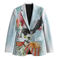 Willie wagtail Australia Blazer Banksia Bottlebrushes Watercolor Stylized - Aussie Hoodie