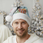 Willie wagtail Australia Christmas Santa Hat Banksia Bottlebrushes Watercolor Stylized - Aussie Hoodie