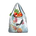 Willie wagtail Australia Grocery Bag Banksia Bottlebrushes Watercolor Stylized - Aussie Hoodie