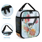 Willie wagtail Australia Lunch Bag Banksia Bottlebrushes Watercolor Stylized