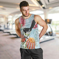 Willie wagtail Australia Men Tank Top Banksia Bottlebrushes Watercolor Stylized - Aussie Hoodie