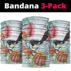 Willie wagtail Australia Neck Gaiter Banksia Bottlebrushes Watercolor Stylized - Aussie Hoodie