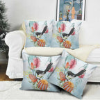 Willie wagtail Australia Pillow Cover Banksia Bottlebrushes Watercolor Stylized - Aussie Hoodie