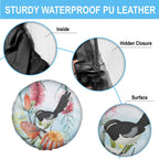 Willie wagtail Australia Spare Tire Cover Banksia Bottlebrushes Watercolor Stylized - Aussie Hoodie