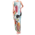 Willie wagtail Australia Tank Maxi Dress Banksia Bottlebrushes Watercolor Stylized - Aussie Hoodie