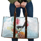 Willie wagtail Australia Travel Bag Banksia Bottlebrushes Watercolor Stylized - Aussie Hoodie