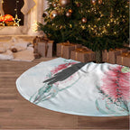 Willie wagtail Australia Tree Skirt Banksia Bottlebrushes Watercolor Stylized - Aussie Hoodie